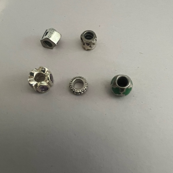5 Sterling Silver Pandora Charms - Picture 1 of 8